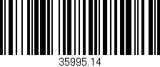 Código de barras (EAN, GTIN, SKU, ISBN): '35995.14'