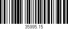 Código de barras (EAN, GTIN, SKU, ISBN): '35995.15'