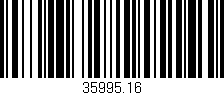 Código de barras (EAN, GTIN, SKU, ISBN): '35995.16'