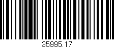 Código de barras (EAN, GTIN, SKU, ISBN): '35995.17'