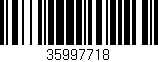 Código de barras (EAN, GTIN, SKU, ISBN): '35997718'