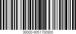 Código de barras (EAN, GTIN, SKU, ISBN): '36000-9051700900'