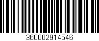 Código de barras (EAN, GTIN, SKU, ISBN): '360002914546'