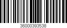 Código de barras (EAN, GTIN, SKU, ISBN): '36000393538'