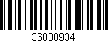 Código de barras (EAN, GTIN, SKU, ISBN): '36000934'