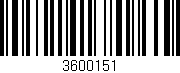Código de barras (EAN, GTIN, SKU, ISBN): '3600151'