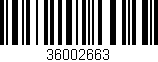 Código de barras (EAN, GTIN, SKU, ISBN): '36002663'