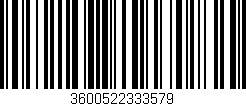 Código de barras (EAN, GTIN, SKU, ISBN): '3600522333579'