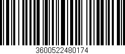 Código de barras (EAN, GTIN, SKU, ISBN): '3600522480174'