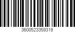 Código de barras (EAN, GTIN, SKU, ISBN): '3600523359318'