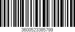Código de barras (EAN, GTIN, SKU, ISBN): '3600523385799'