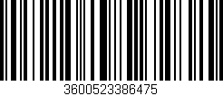Código de barras (EAN, GTIN, SKU, ISBN): '3600523386475'