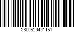 Código de barras (EAN, GTIN, SKU, ISBN): '3600523431151'