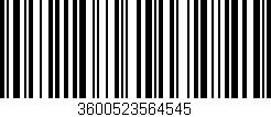 Código de barras (EAN, GTIN, SKU, ISBN): '3600523564545'