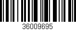 Código de barras (EAN, GTIN, SKU, ISBN): '36009695'