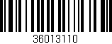 Código de barras (EAN, GTIN, SKU, ISBN): '36013110'
