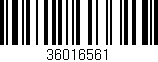 Código de barras (EAN, GTIN, SKU, ISBN): '36016561'