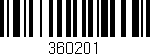 Código de barras (EAN, GTIN, SKU, ISBN): '360201'