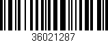 Código de barras (EAN, GTIN, SKU, ISBN): '36021287'