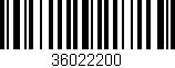 Código de barras (EAN, GTIN, SKU, ISBN): '36022200'