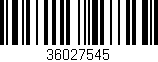 Código de barras (EAN, GTIN, SKU, ISBN): '36027545'