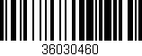 Código de barras (EAN, GTIN, SKU, ISBN): '36030460'