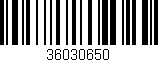 Código de barras (EAN, GTIN, SKU, ISBN): '36030650'