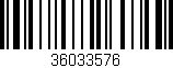 Código de barras (EAN, GTIN, SKU, ISBN): '36033576'