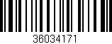 Código de barras (EAN, GTIN, SKU, ISBN): '36034171'