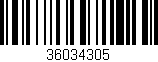 Código de barras (EAN, GTIN, SKU, ISBN): '36034305'
