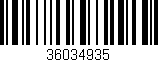 Código de barras (EAN, GTIN, SKU, ISBN): '36034935'