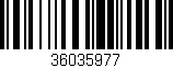 Código de barras (EAN, GTIN, SKU, ISBN): '36035977'