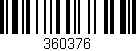 Código de barras (EAN, GTIN, SKU, ISBN): '360376'