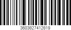 Código de barras (EAN, GTIN, SKU, ISBN): '3603827412819'