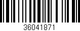 Código de barras (EAN, GTIN, SKU, ISBN): '36041871'