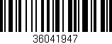 Código de barras (EAN, GTIN, SKU, ISBN): '36041947'