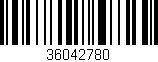Código de barras (EAN, GTIN, SKU, ISBN): '36042780'