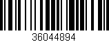 Código de barras (EAN, GTIN, SKU, ISBN): '36044894'