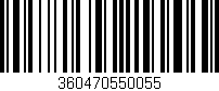 Código de barras (EAN, GTIN, SKU, ISBN): '360470550055'