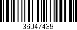 Código de barras (EAN, GTIN, SKU, ISBN): '36047439'