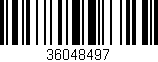 Código de barras (EAN, GTIN, SKU, ISBN): '36048497'