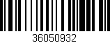 Código de barras (EAN, GTIN, SKU, ISBN): '36050932'