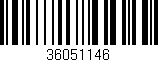 Código de barras (EAN, GTIN, SKU, ISBN): '36051146'