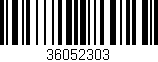 Código de barras (EAN, GTIN, SKU, ISBN): '36052303'