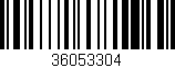 Código de barras (EAN, GTIN, SKU, ISBN): '36053304'