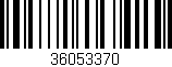 Código de barras (EAN, GTIN, SKU, ISBN): '36053370'