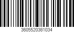 Código de barras (EAN, GTIN, SKU, ISBN): '3605520381034'
