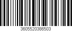 Código de barras (EAN, GTIN, SKU, ISBN): '3605520386503'