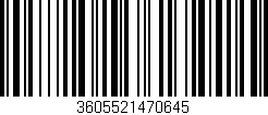 Código de barras (EAN, GTIN, SKU, ISBN): '3605521470645'
