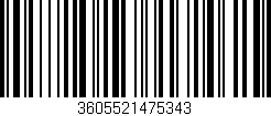 Código de barras (EAN, GTIN, SKU, ISBN): '3605521475343'